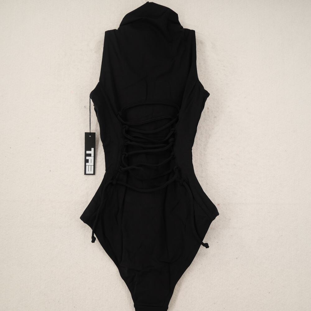 NEW TA3 Women's XS Sleeveless Surfy Shapewear One Piece Swimsuit Black Reg/Long - Picture 7 of 14